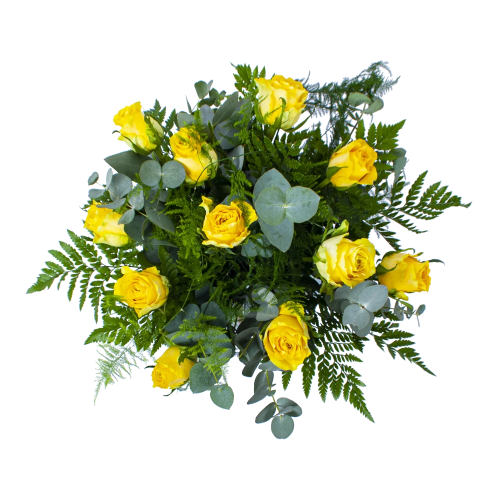 Boeket Rosa Geel Groot - Afbeelding 2