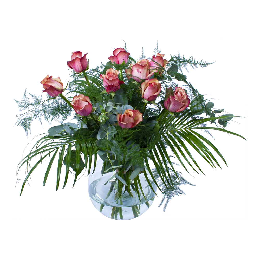 Boeket Rosa Roze Middel