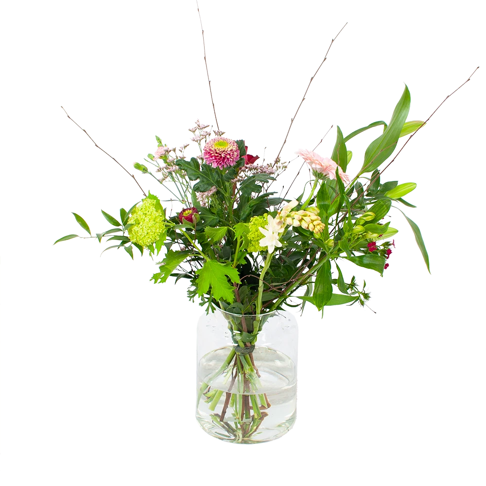 Boeket Roze Verrassing Middel