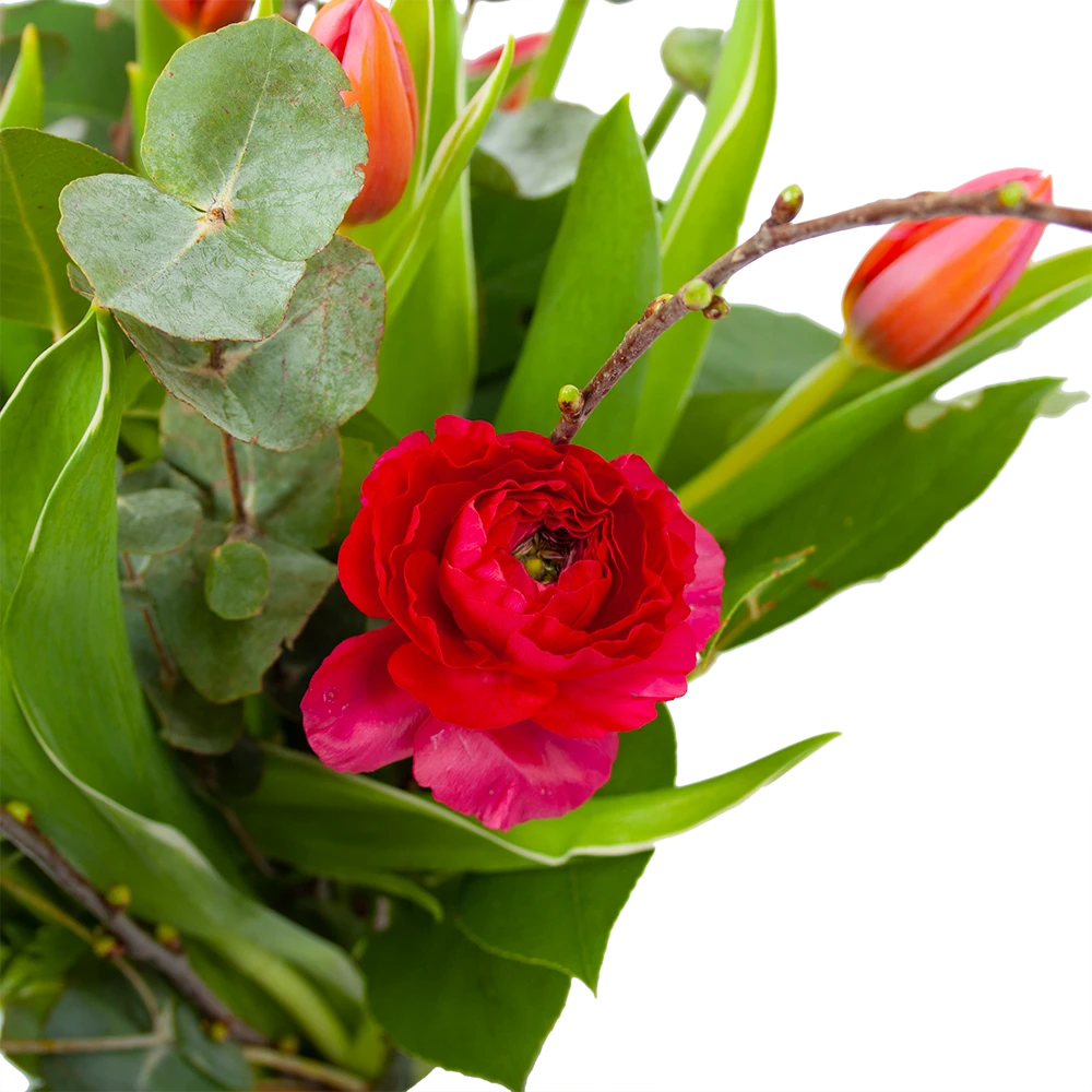 Boeket Vrolijk Roze Groot - Afbeelding 2