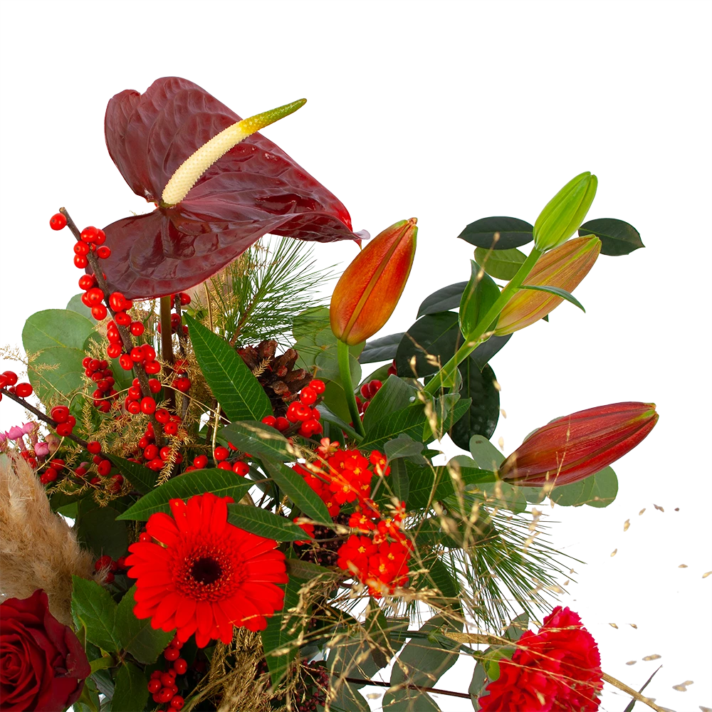 Boeket Winterse Pluim Middel - Afbeelding 3