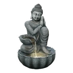 Buddha Met Waterschaal - 82cm Hoog - Polystone