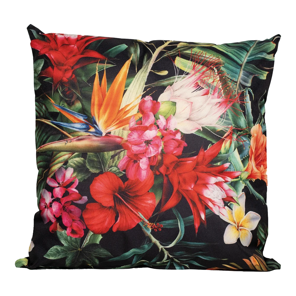 Buitenkussen Tropische Bloem 45x45cm - Tuinkussen