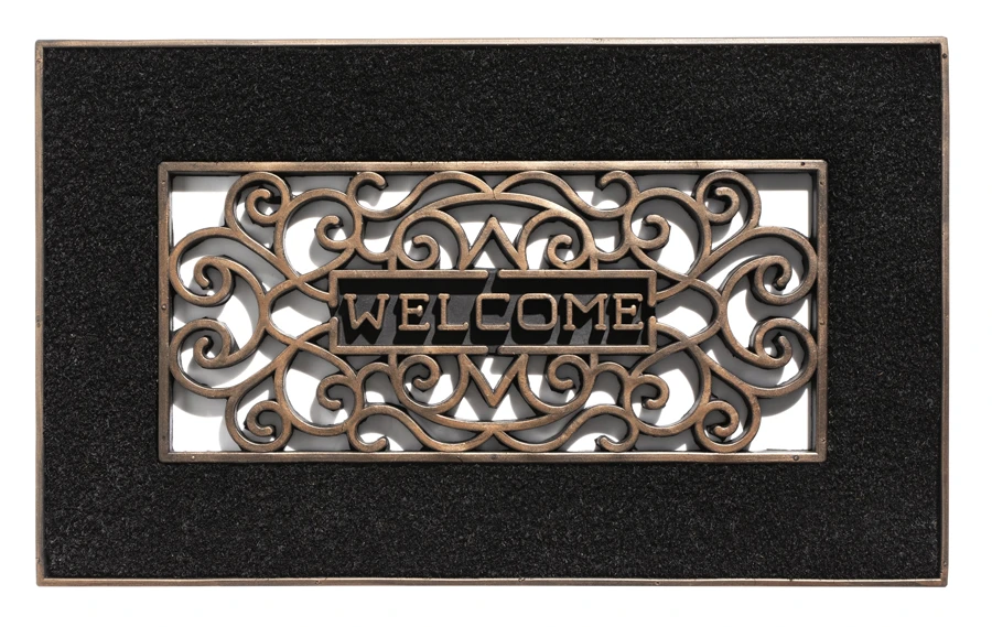 HAMAT Buitenmat Mathara - 70x45cm - Naturel/Zwart - Deurmat