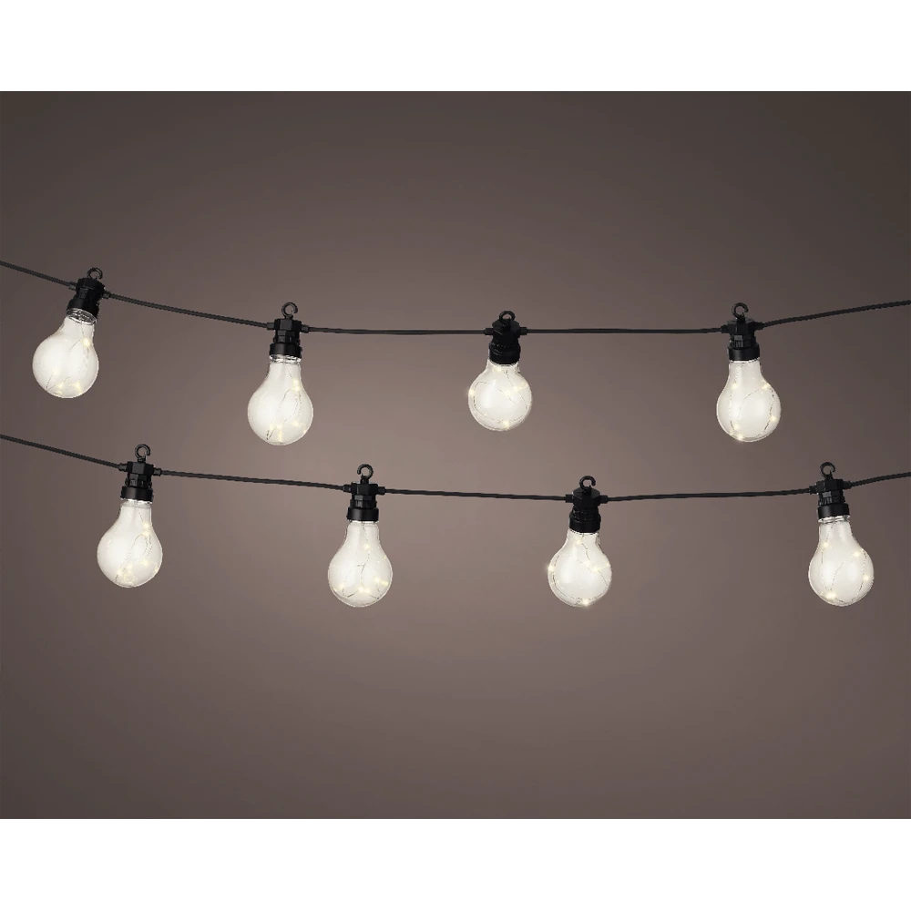 Lumineo Feestverlichting 20 Micro LED Steady Buiten - 950cm - Warm Wit - Afbeelding 2