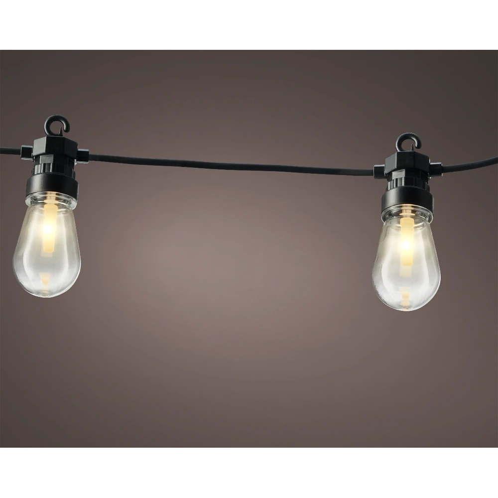 Lumineo Feestverlichting Lichtsnoer - Peervorm - 950cm - 20 LEDS - Warm Wit - Afbeelding 2