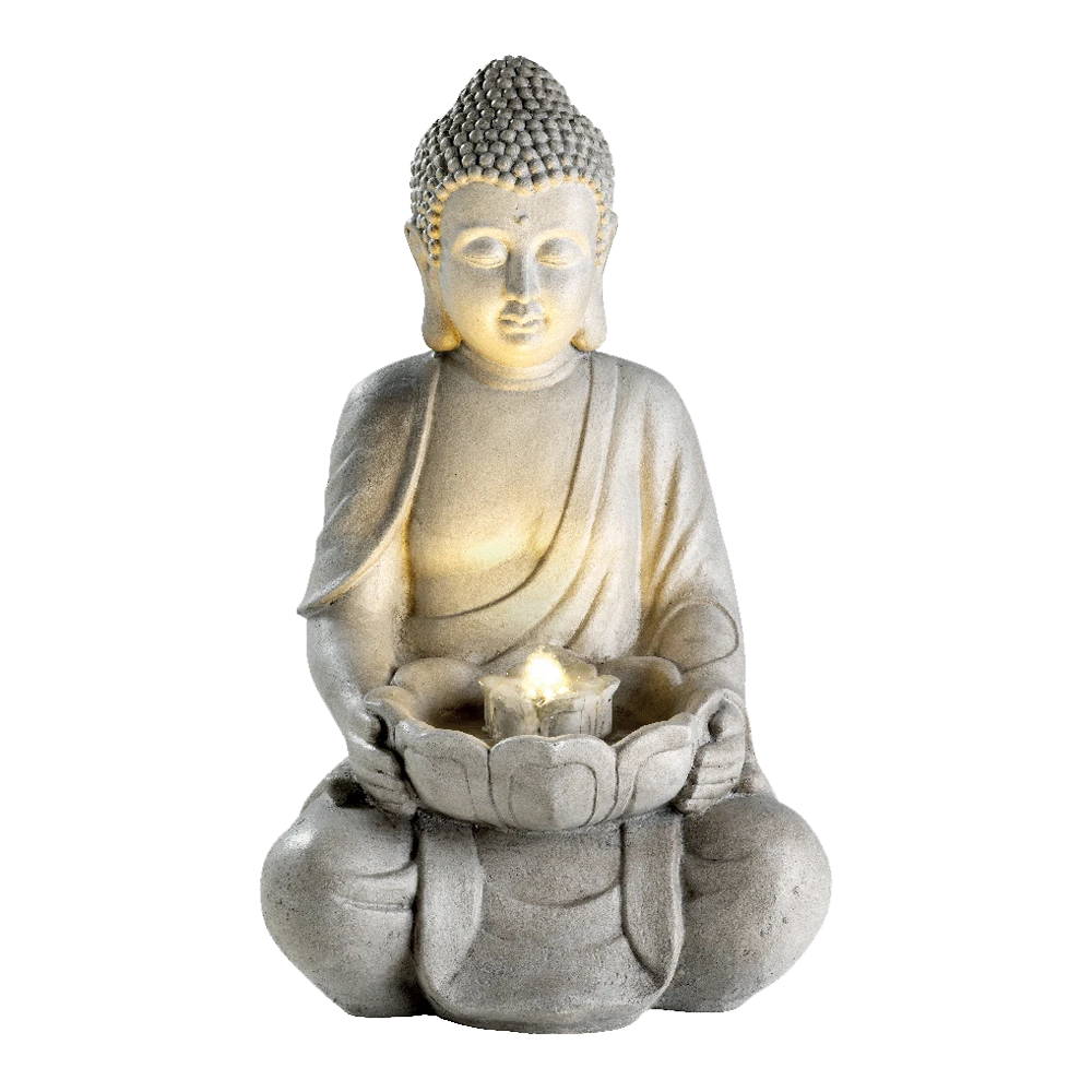 Lumineo Fontein Boeddha Led - Groot - 34x42x71cm