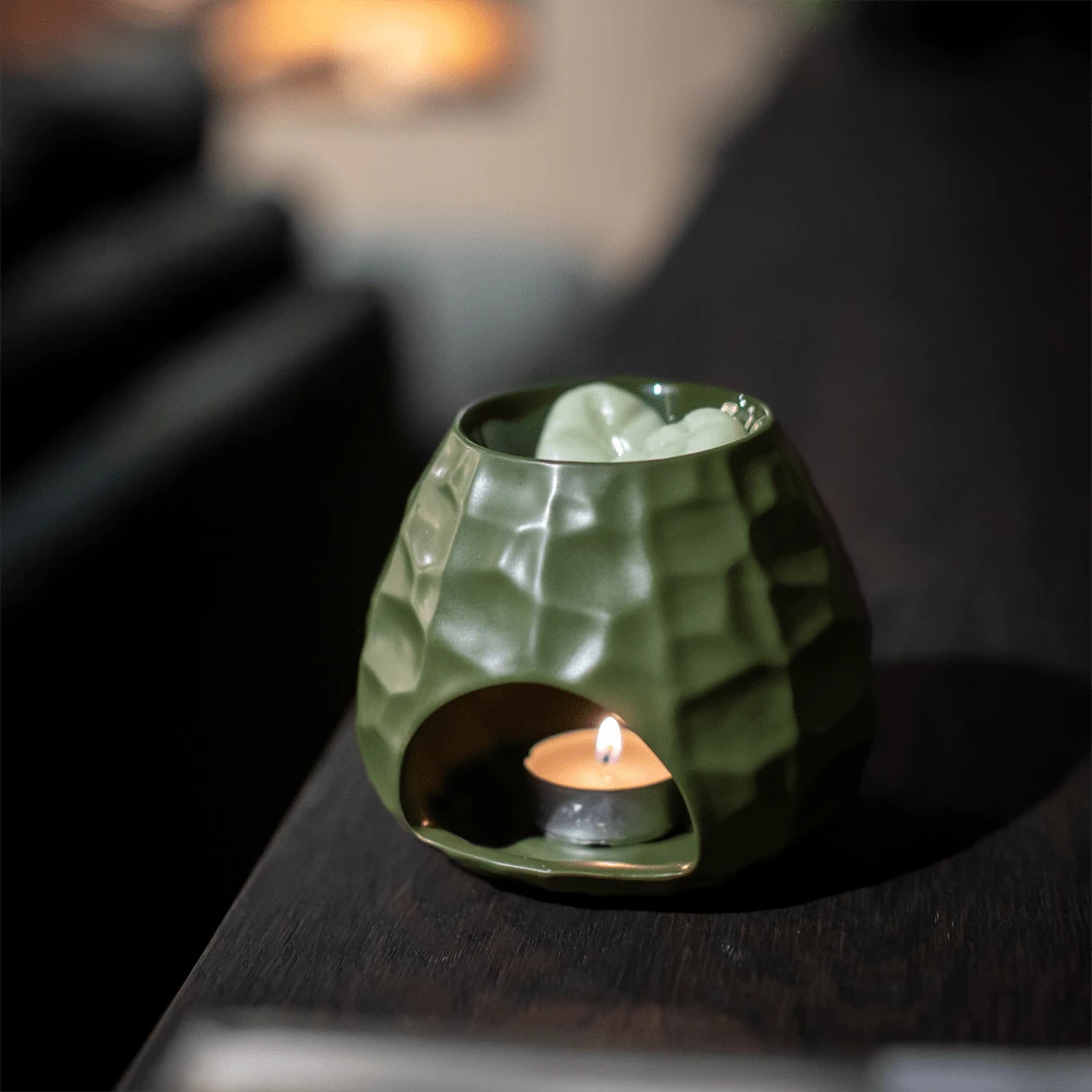 Geurchips Brander Gebeiteld Bol Leger Groen - ScentChips - Afbeelding 2