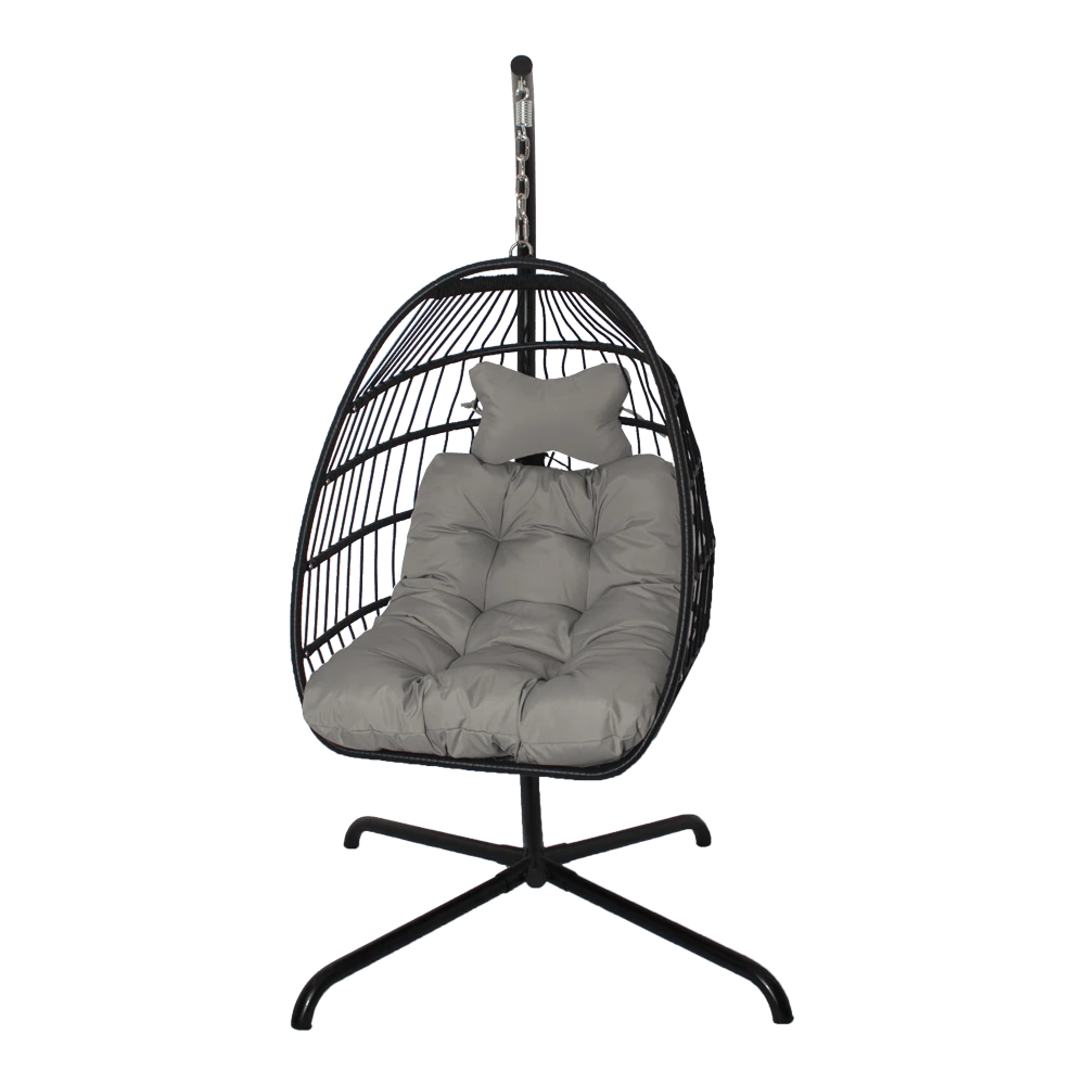 Hangstoel Norway - Inklapbaar - Zwart/Grijs