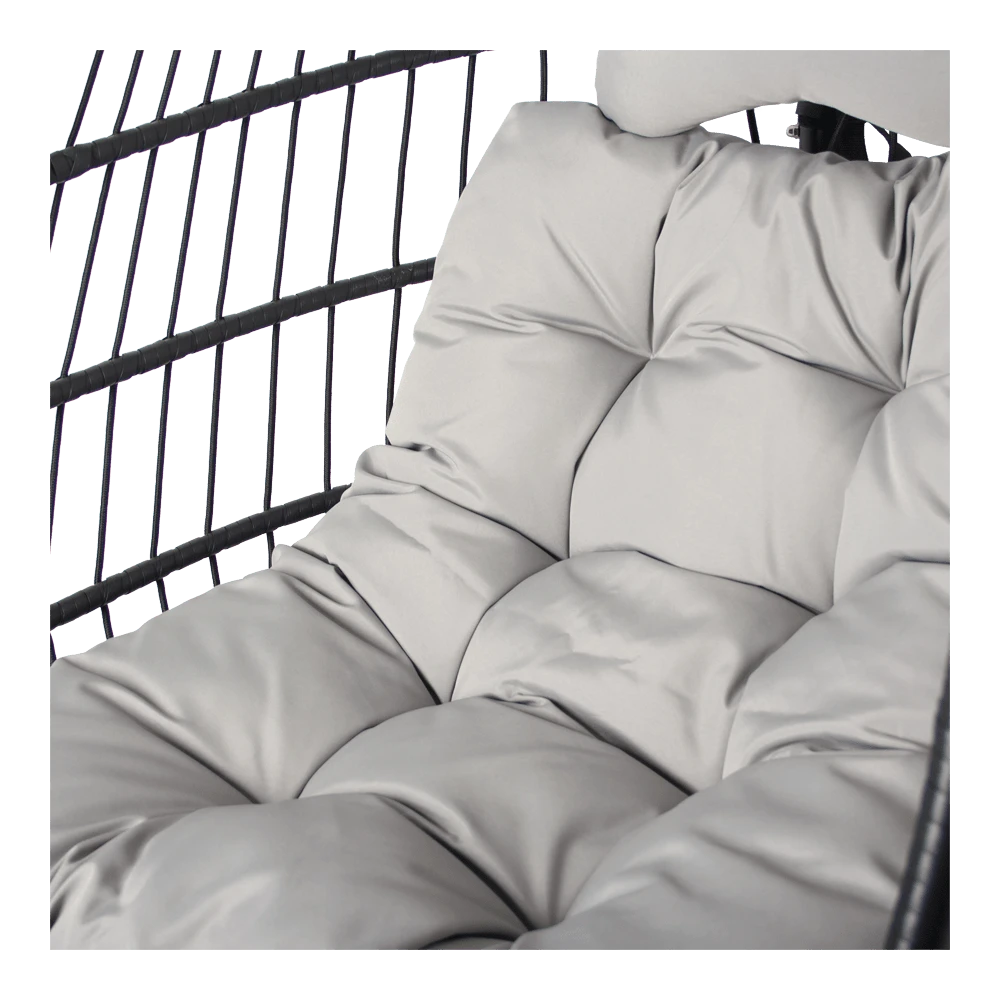 Hangstoel Norway - Inklapbaar - Zwart/Grijs - Afbeelding 3