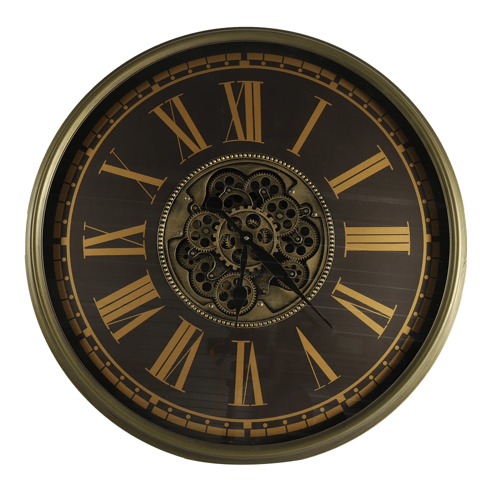 Klok Thom Zwart U00f8 80 Cm - Wandklok