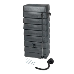 Regentank 276L Kunststof - Antraciet - H135x60x40cm - Nature