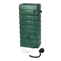 Regentank 276L Kunststof - Groen - H135x60x40cm - Nature