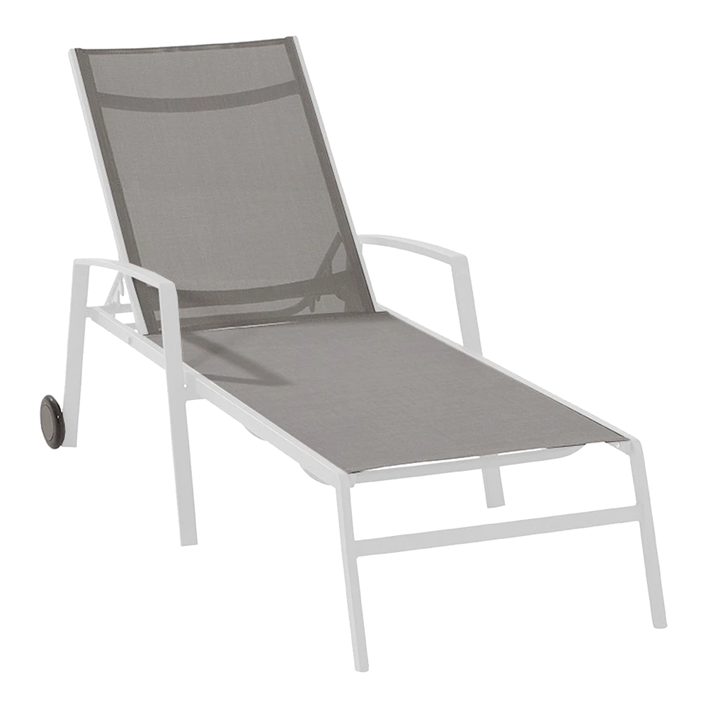 Solana Ligbed - Verrijdbaar - Wit