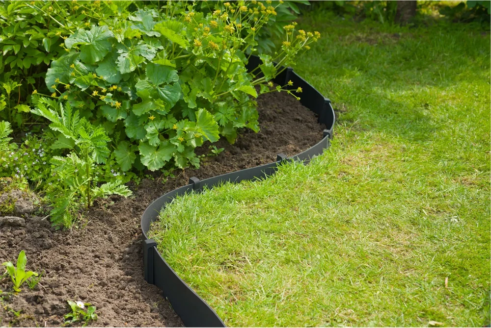Tuinborderrand PE Zwart 3mm - 10x0,15m - Nature - Afbeelding 2