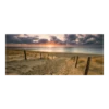 Tuinposter Strand Ondergaande Zon - 110x45cm