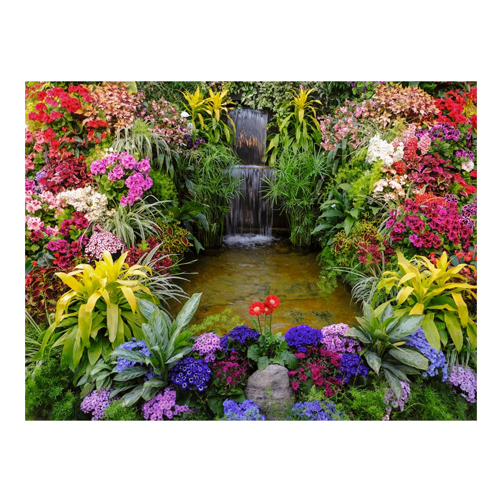 Tuinposter Watertrappetje - L - 120x90cm