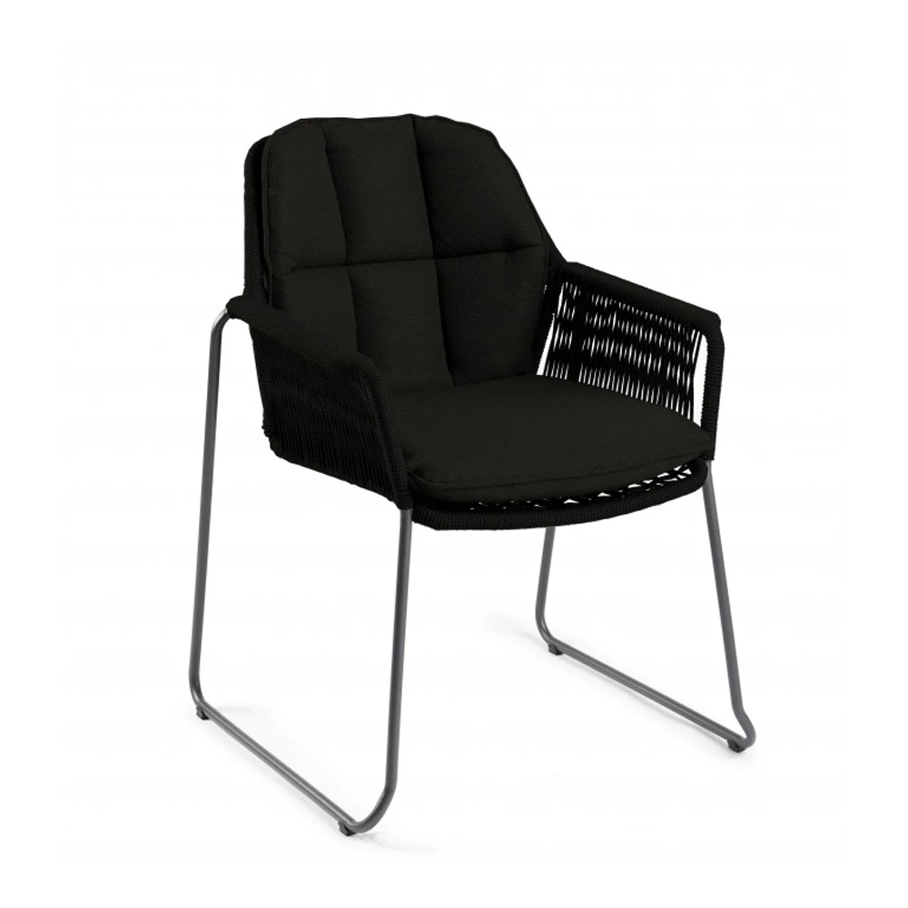Tuinstoel Rivera - Dining Stoel - Zwart