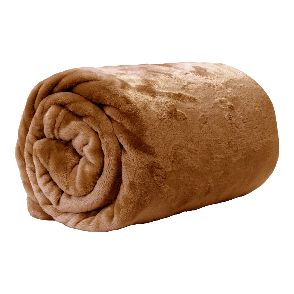 Unique Living Plaid Enzo - 130x180cm - Leather Brown