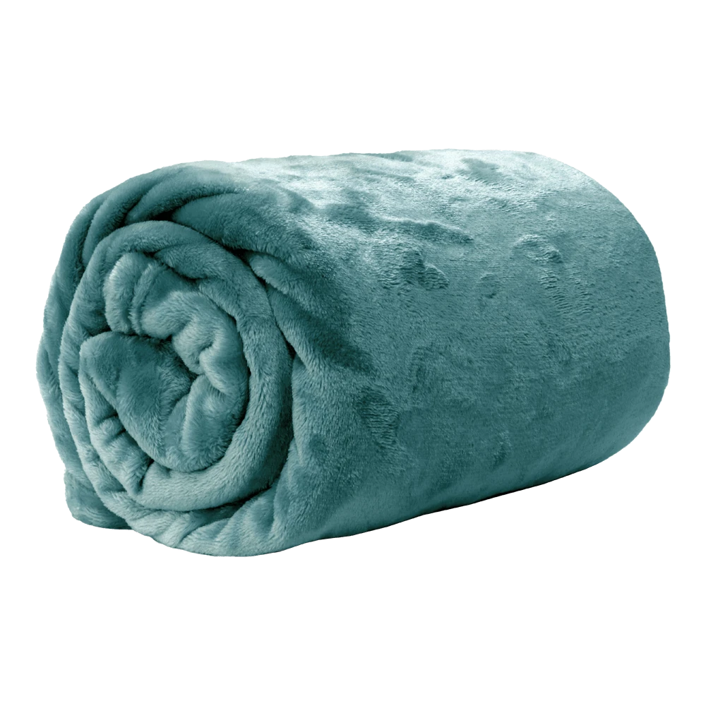 Unique Living Plaid Enzo - 130x180cm - Mineral Blue