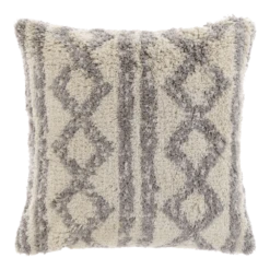 Unique Living Sierkussen Elliot - 45x45cm - Chateau Grey