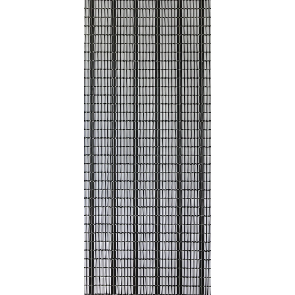 Vliegengordijn Banen - Wit/Zwart/Zilver - 90 X 210cm - Sun-Arts