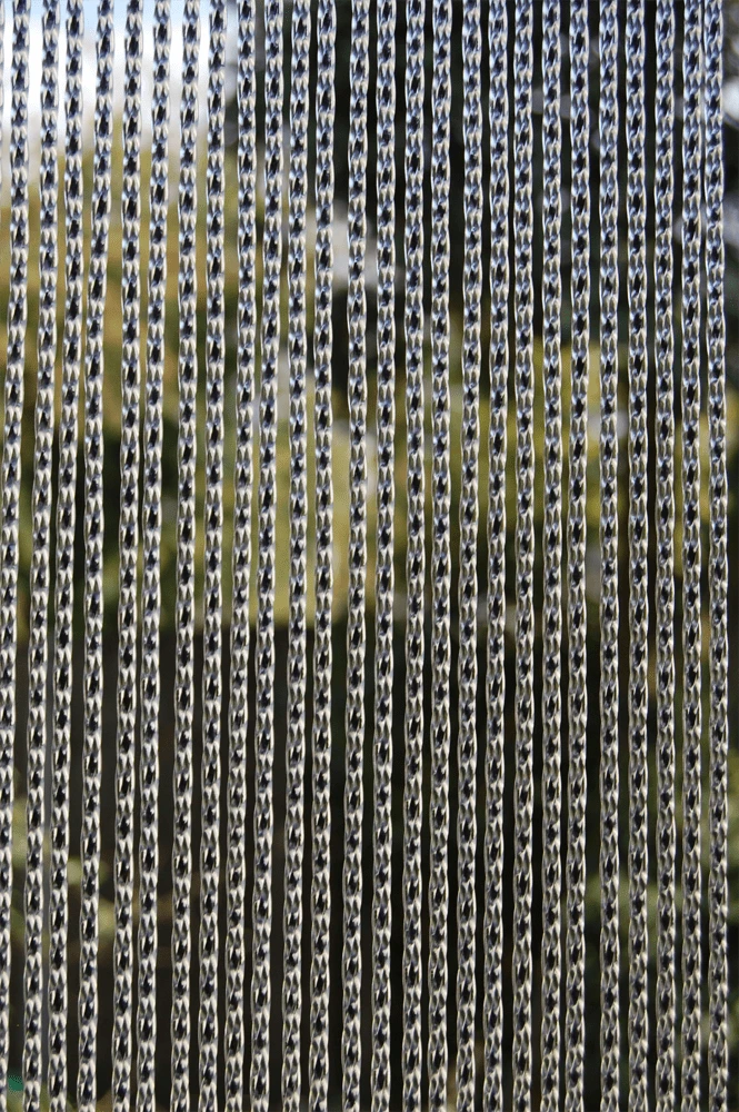 Vliegengordijn Roma - Transparant/Zwart - 100 X 232cm - Sun-Arts - Afbeelding 2