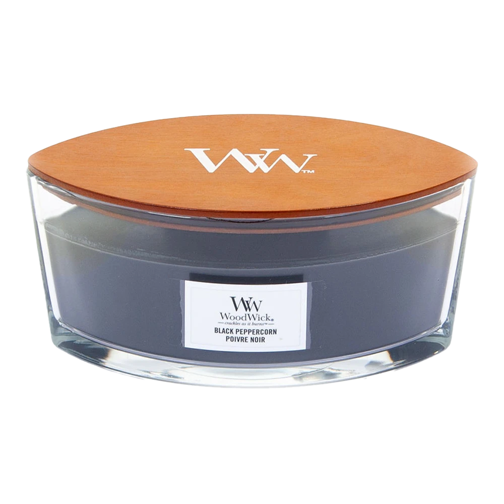 Woodwick Black Peppercorn Ellipse Candle - Geurkaars