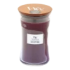 Woodwick Black Plum Cognac Large Candle - Geurkaars