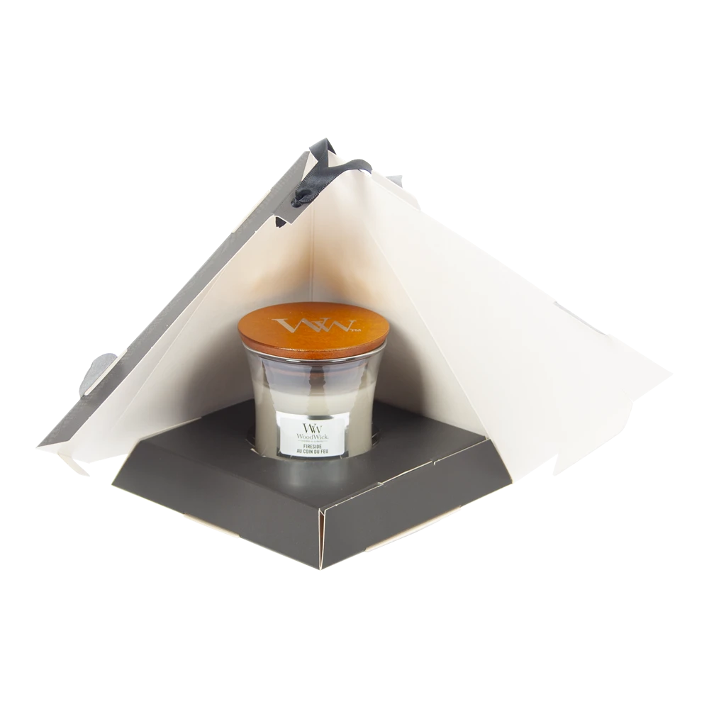 Woodwick Deluxe Gift Set Mini Jar Fireside - Geurkaars - Afbeelding 2