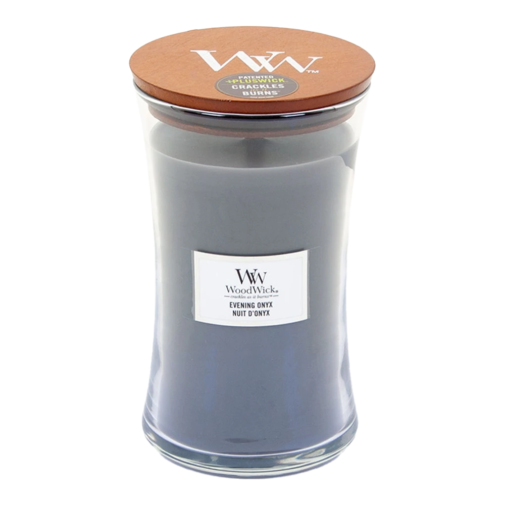 Woodwick Evening Onyx Large Candle - Geurkaars