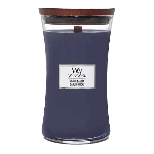 Woodwick Hinoki Dahlia Large Candle - Geurkaars