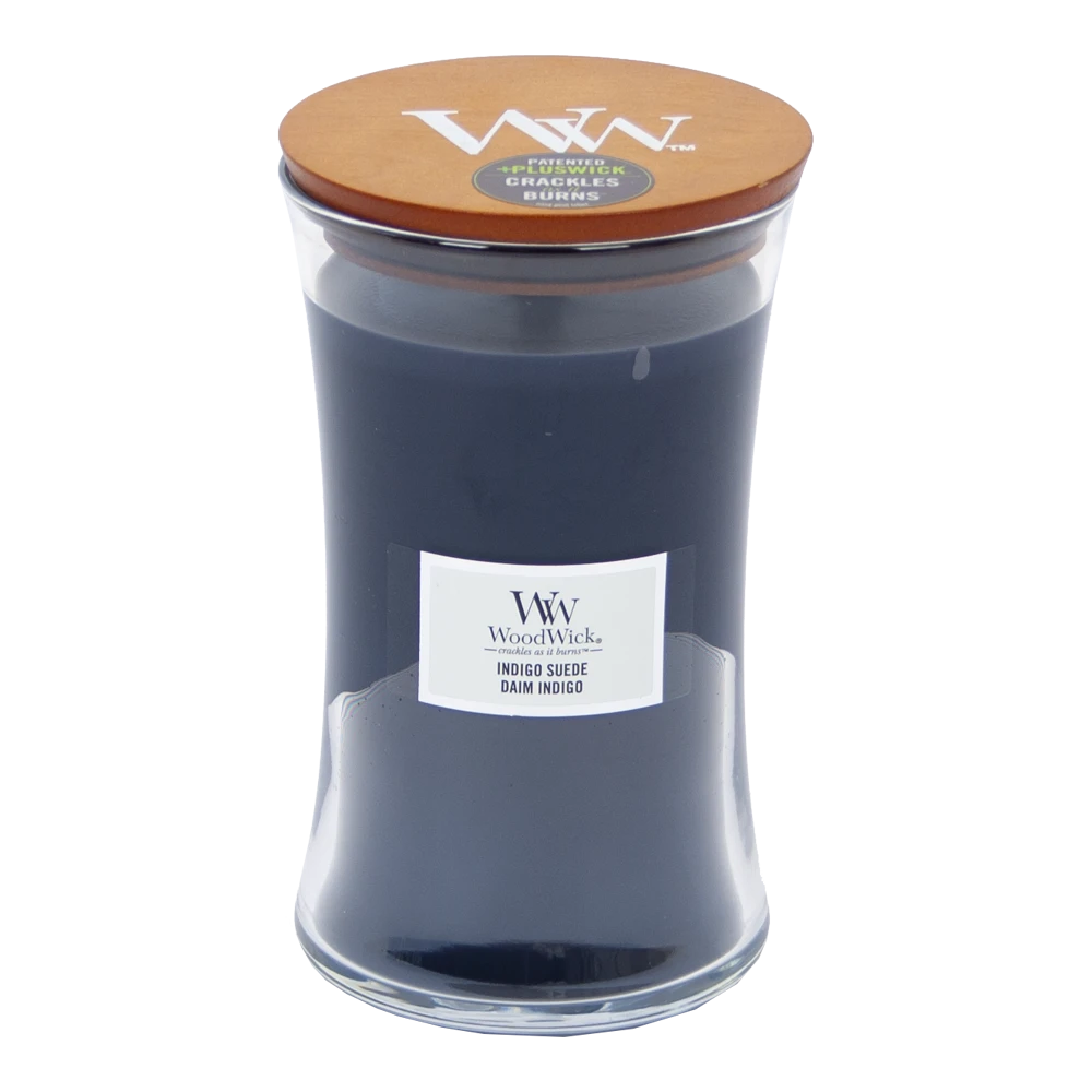 Woodwick Indigo Suede Large Candle