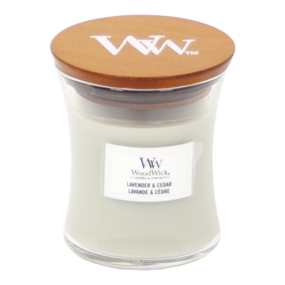 Woodwick Lavender & Cedar Mini Candle - Geurkaars