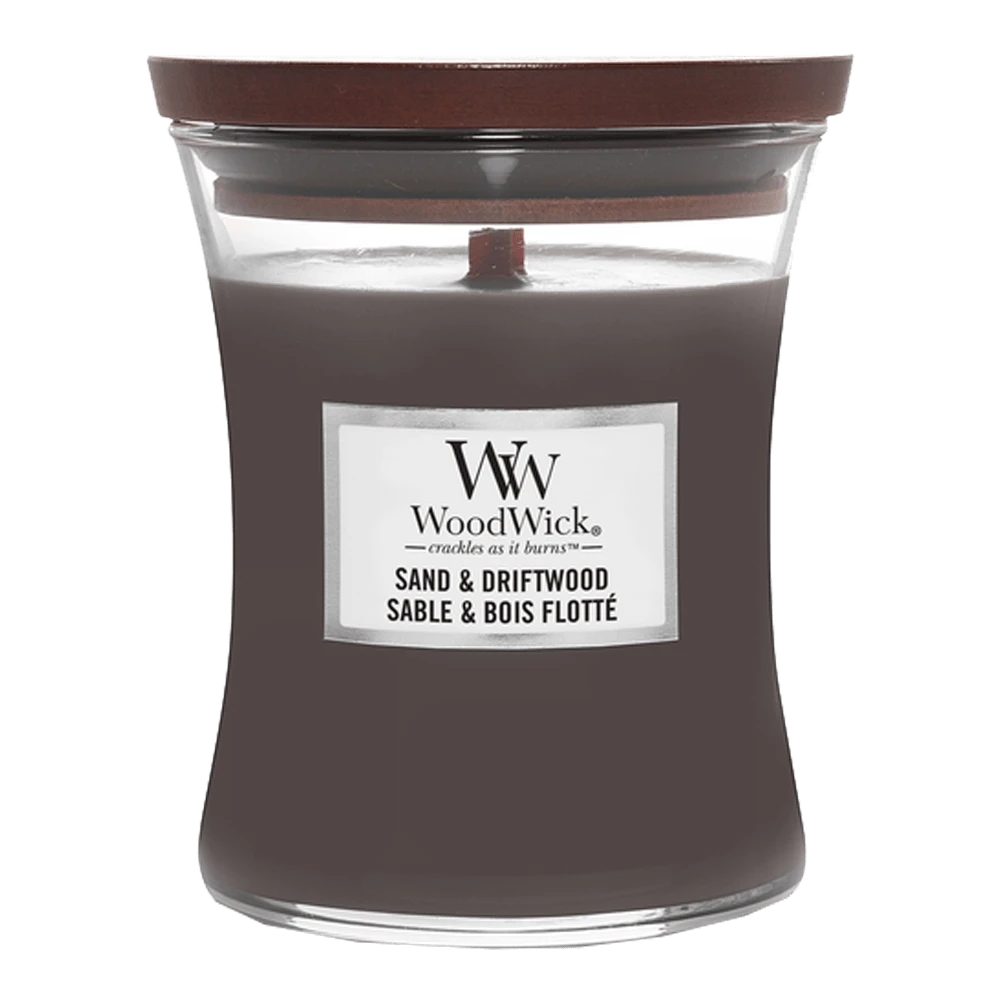 Woodwick Sand & Driftwood Mini Candle - Geurkaars