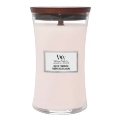 Woodwick Sheer Tuberose Large Candle - Geurkaars