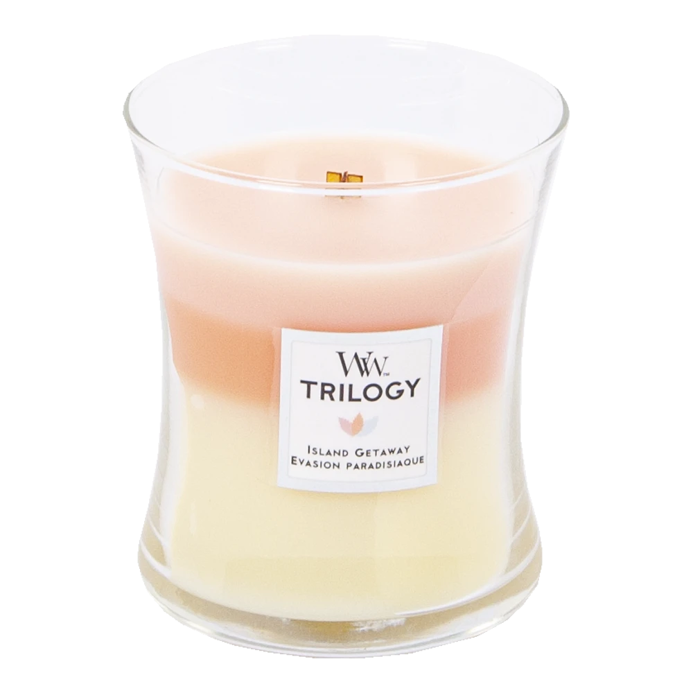 Woodwick Trilogy Island Getaway Medium Candle - Geurkaars - Afbeelding 2