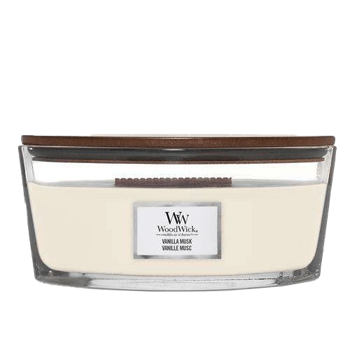 Woodwick Vanilla Musk Ellipse Candle - Geurkaars