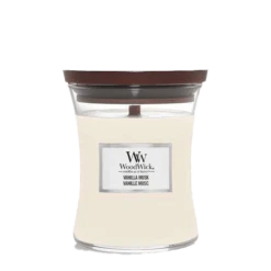 Woodwick Vanilla Musk Medium Candle - Geurkaars