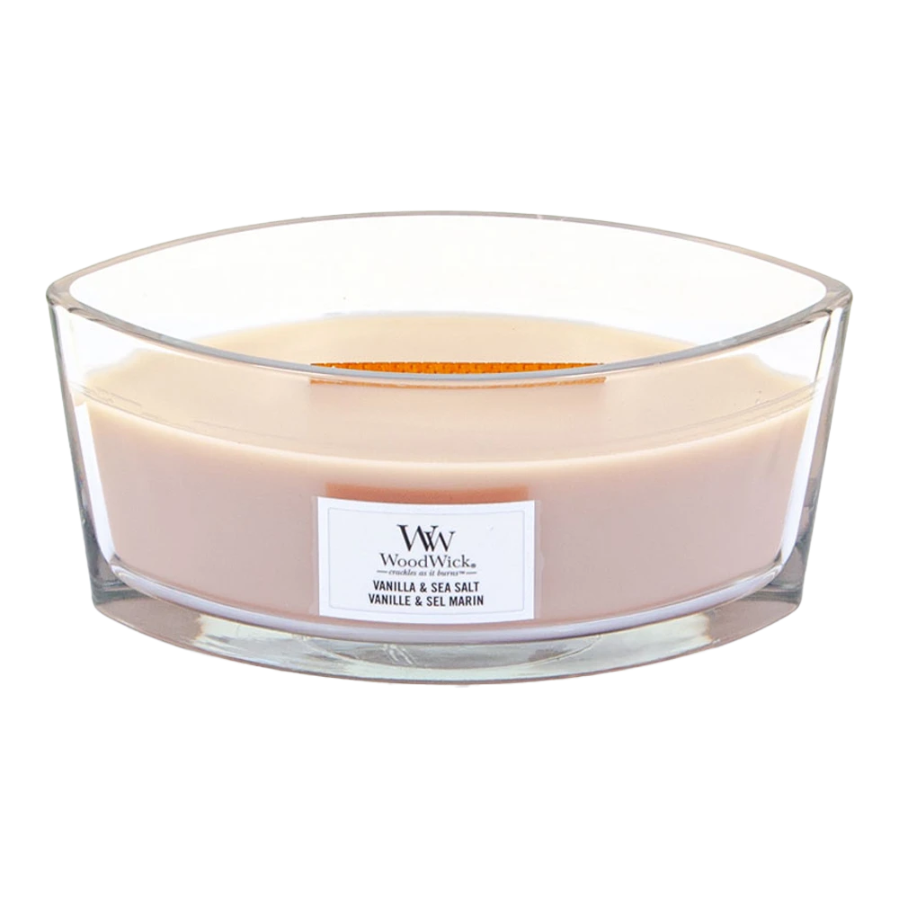 Woodwick Vanilla & Sea Salt Ellipse Candle - Geurkaars - Afbeelding 2