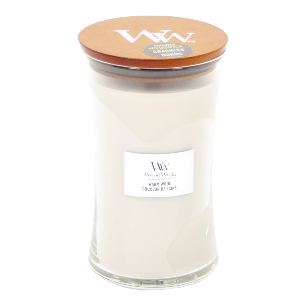 Woodwick Warm Wool Large Candle - Geurkaars