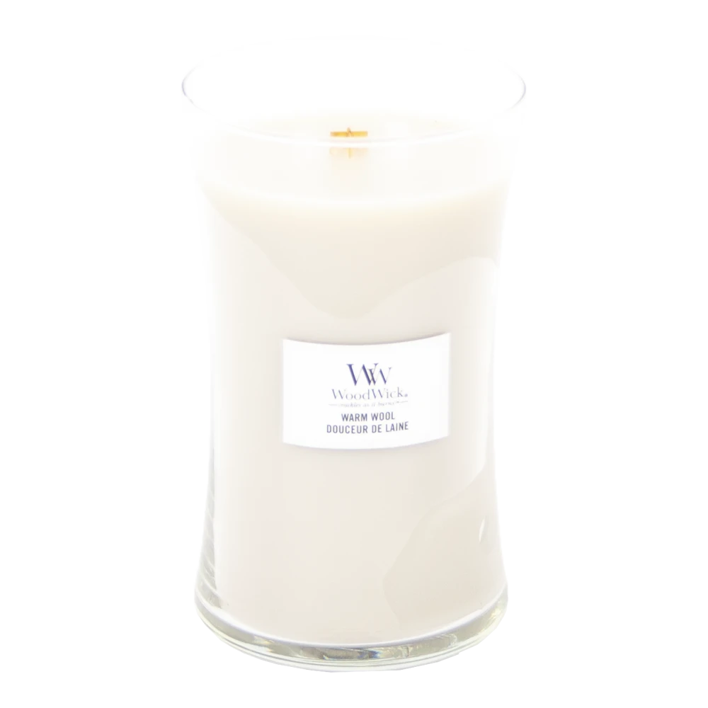 Woodwick Warm Wool Large Candle - Geurkaars - Afbeelding 2