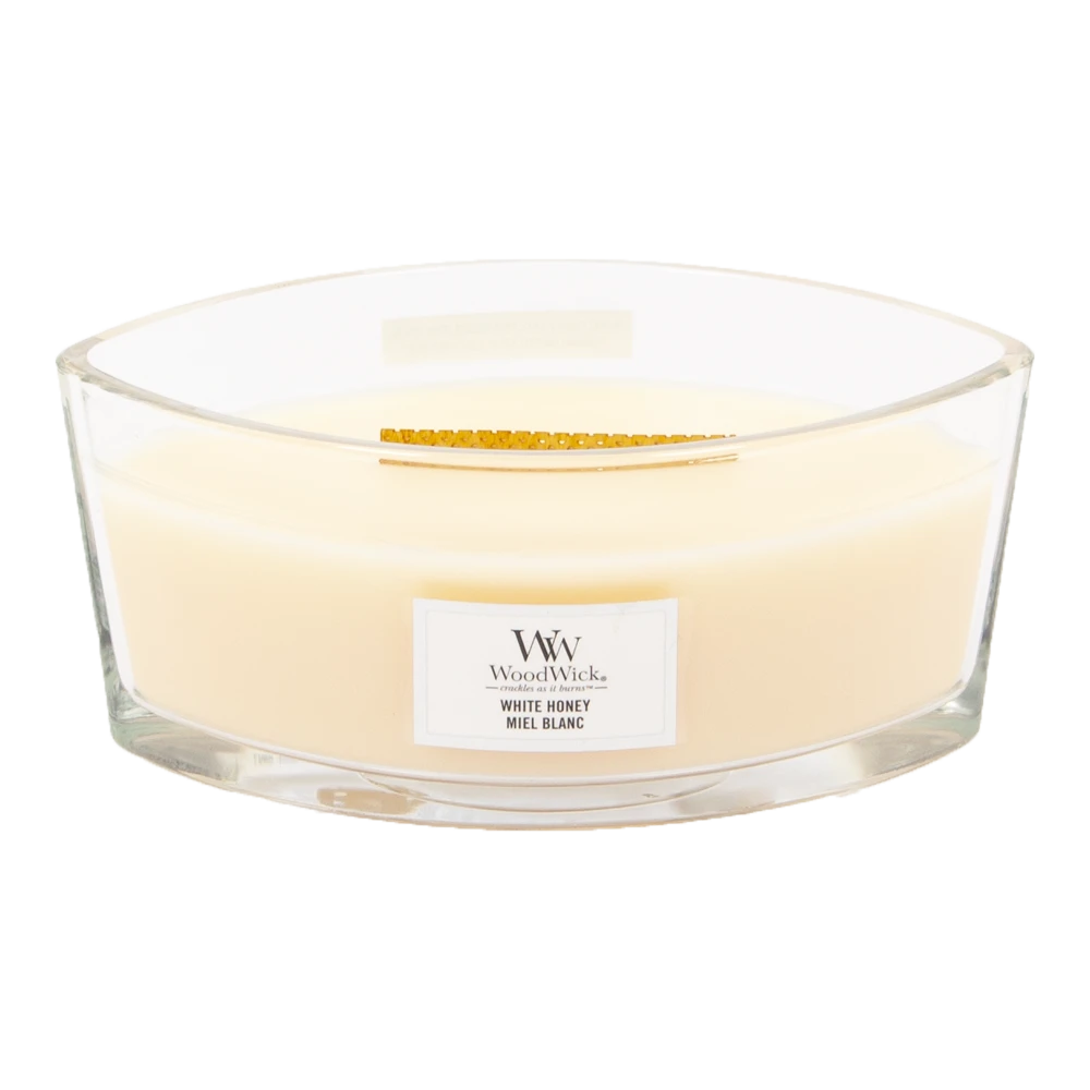 Woodwick White Honey Ellipse Candle - Geurkaars - Afbeelding 2