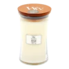 Woodwick White Teak Large Candle - Geurkaars