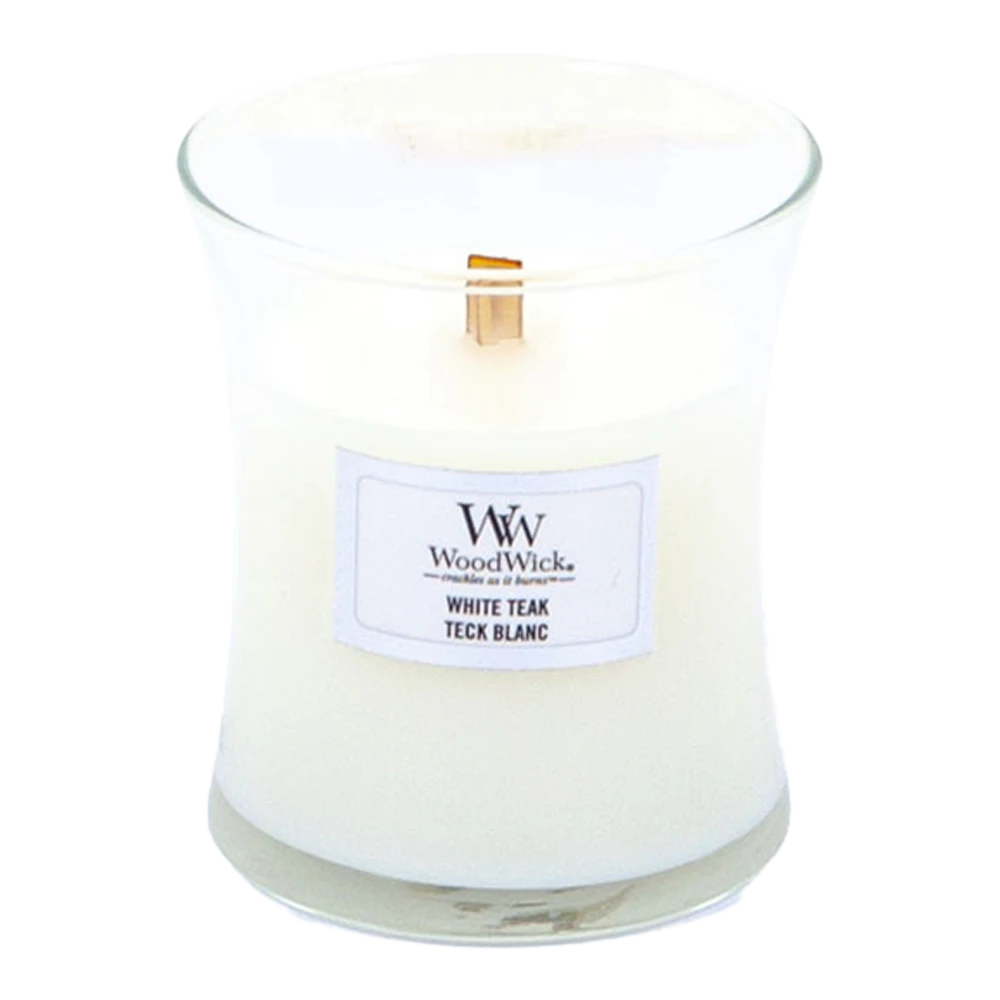 Woodwick White Teak Mini Candle - Geurkaars - Afbeelding 2