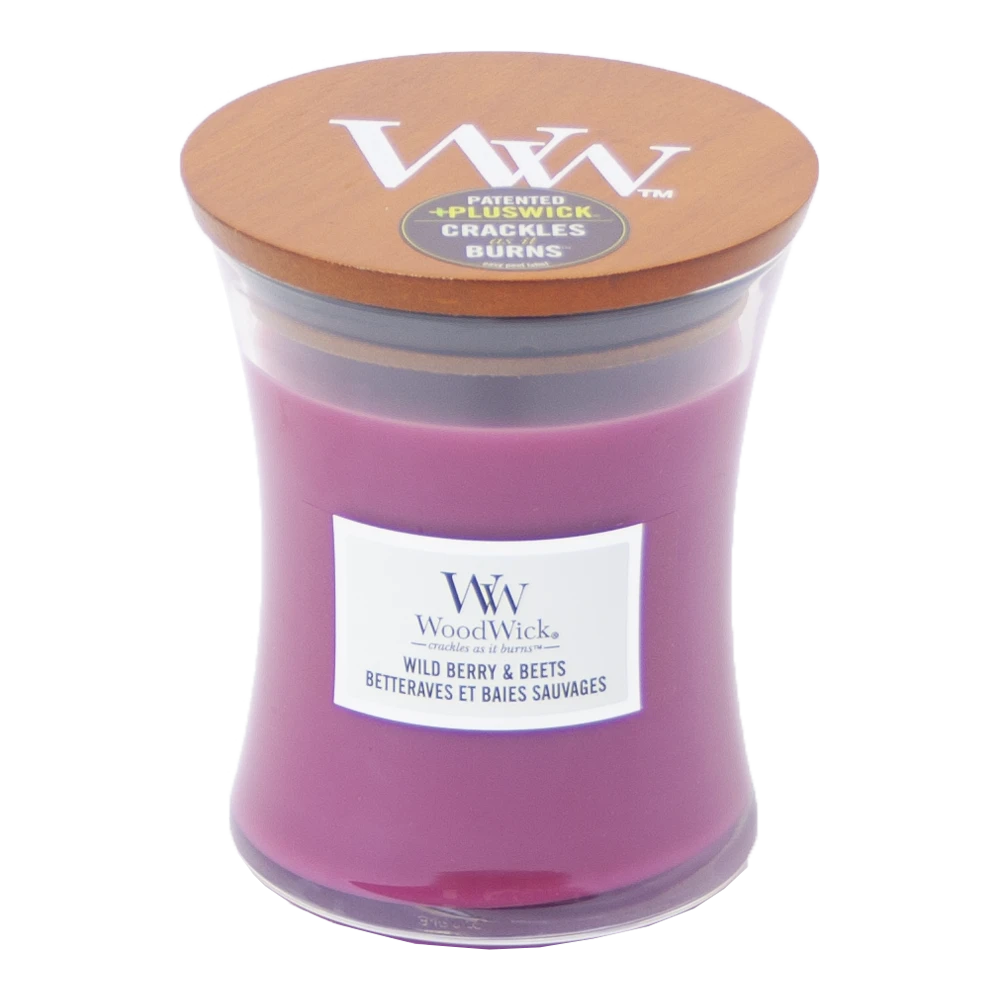 Woodwick Wild Berry & Beets Medium Candle - Geurkaars