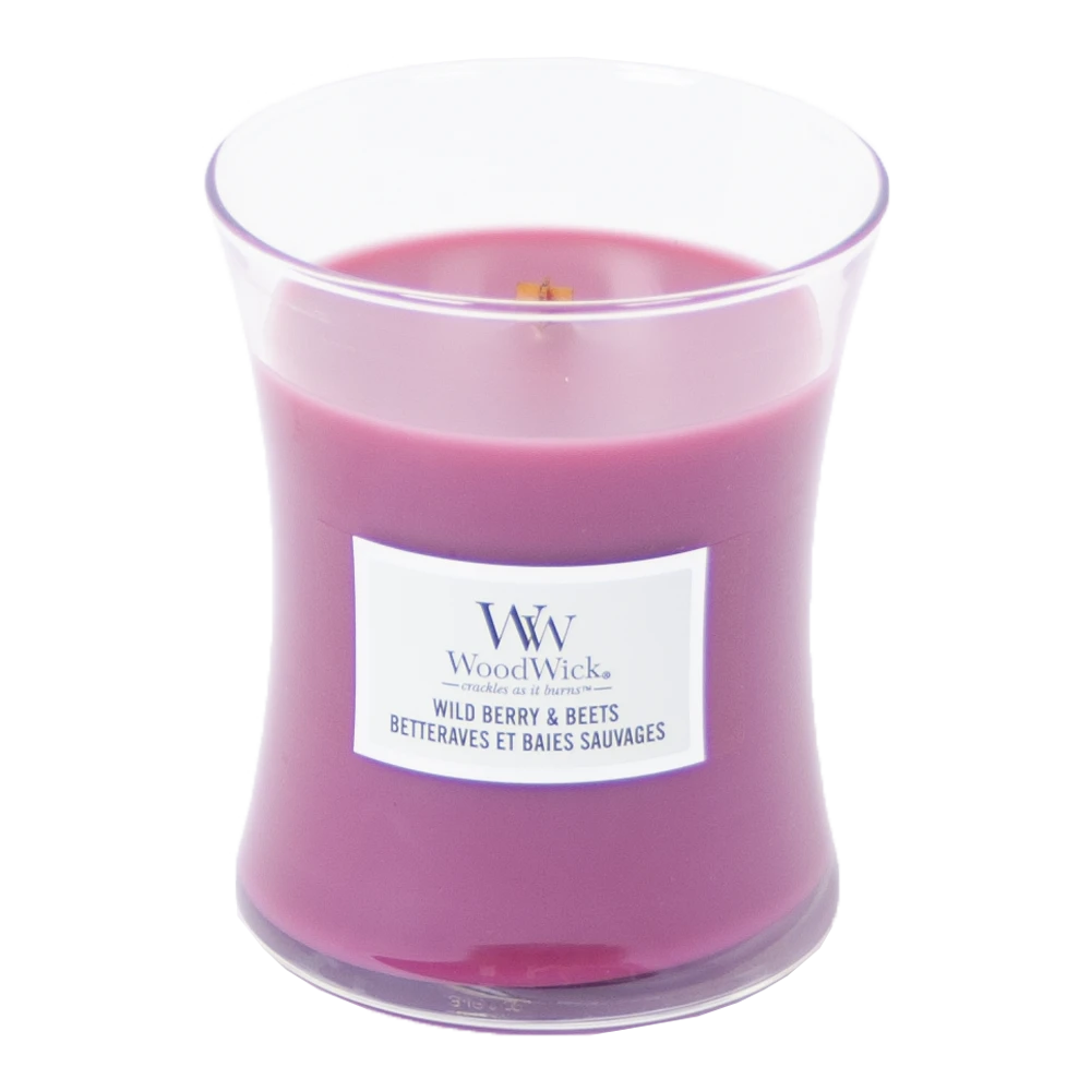 Woodwick Wild Berry & Beets Medium Candle - Geurkaars - Afbeelding 2