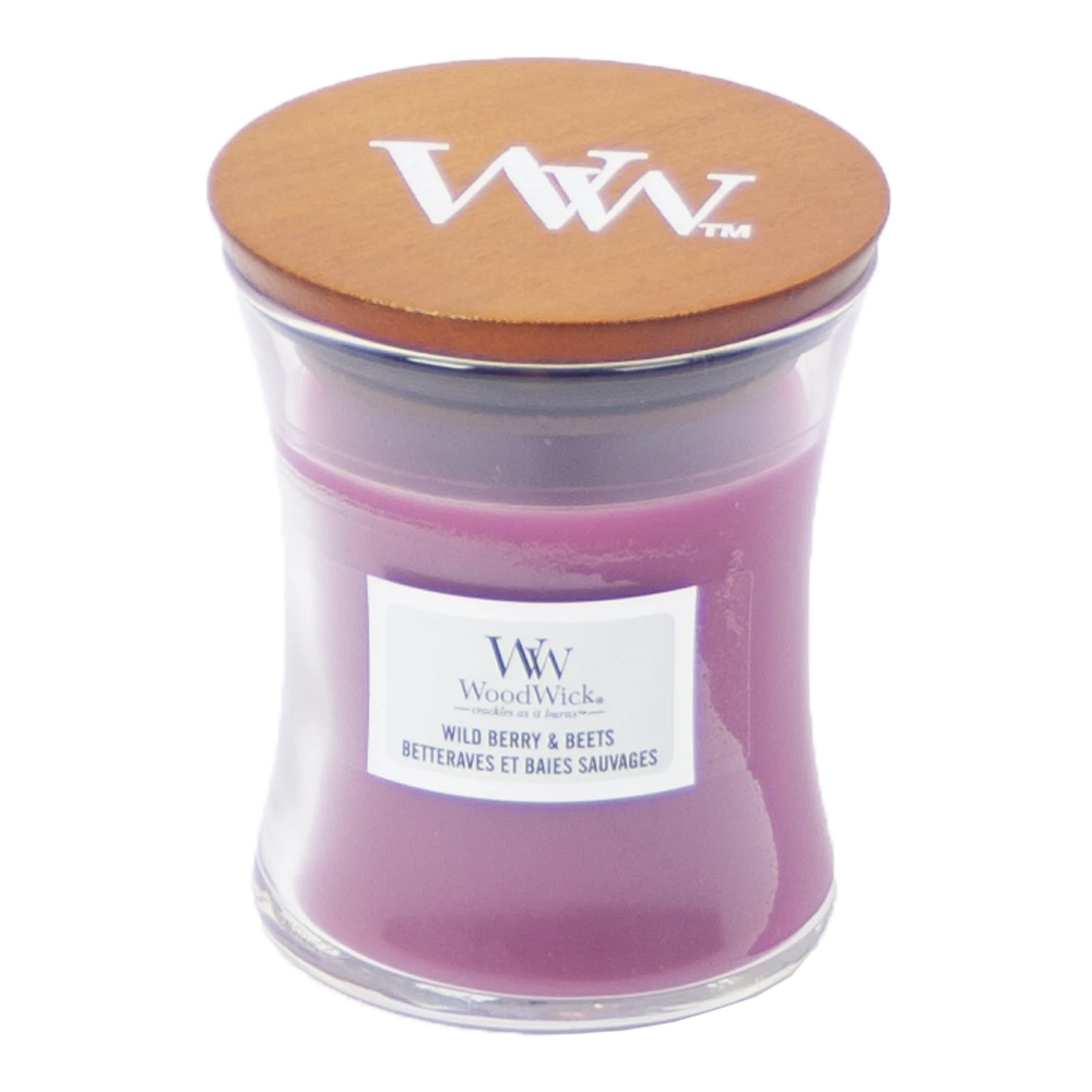 Woodwick Wild Berry & Beets Mini Candle - Geurkaars